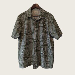 FOLK - Short sleeve patterned shirt - Sz L